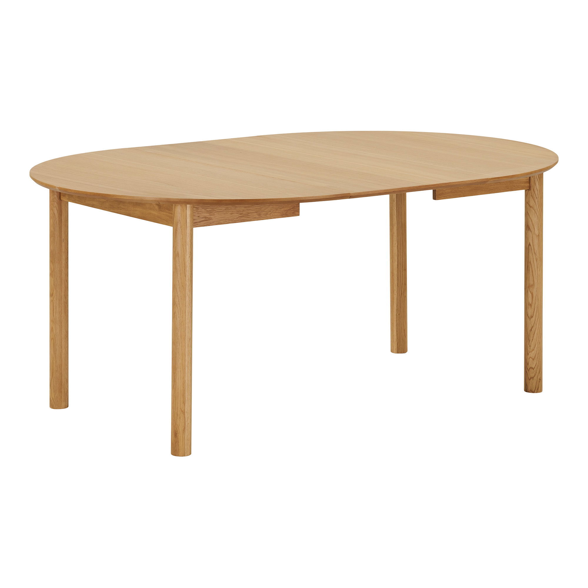 Esstisch Denmark rund Ø 120 erweiterbar auf bis L 220 cm Eiche Furnier natur