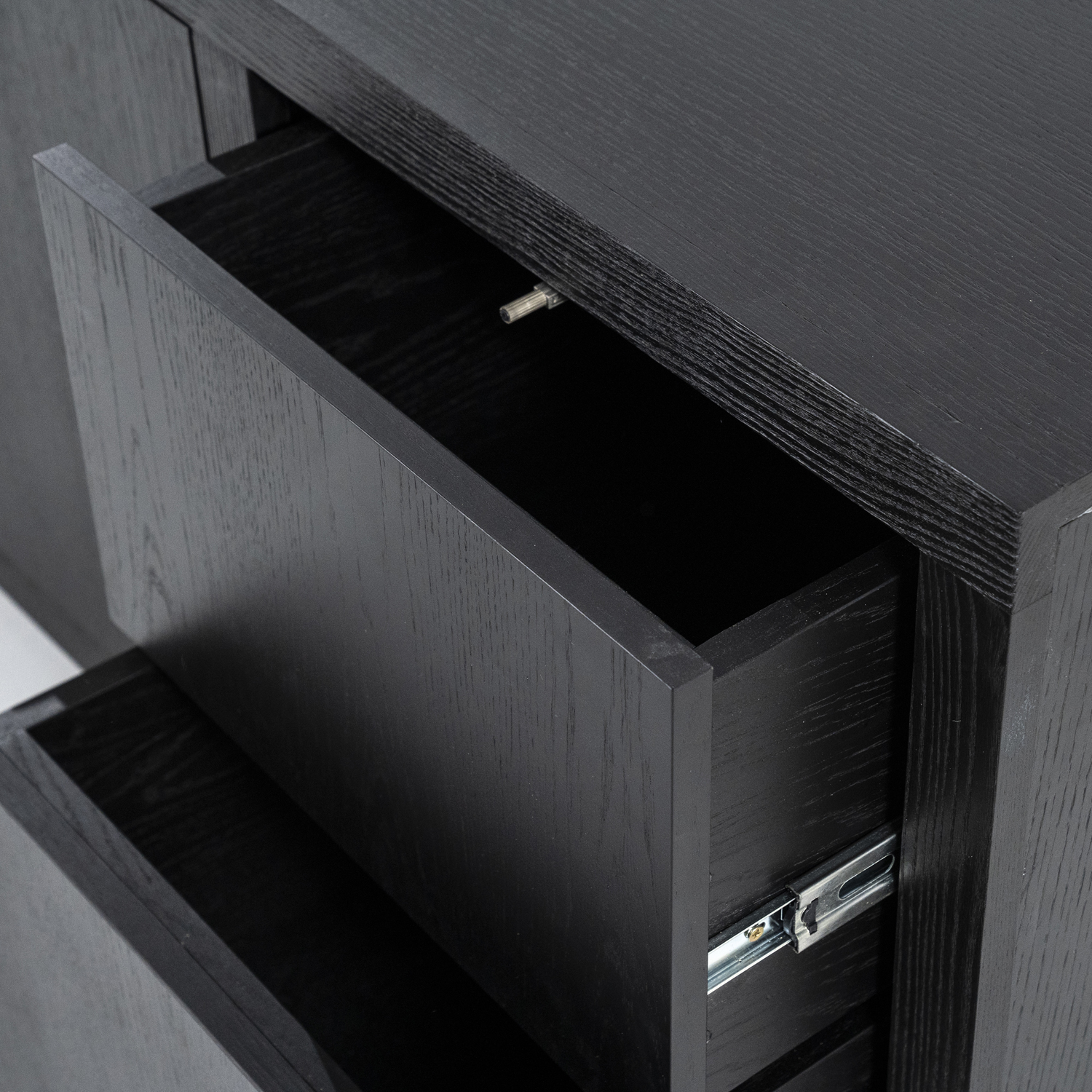 Sideboard Helsinki B 200 cm Kommode Eiche schwarz
