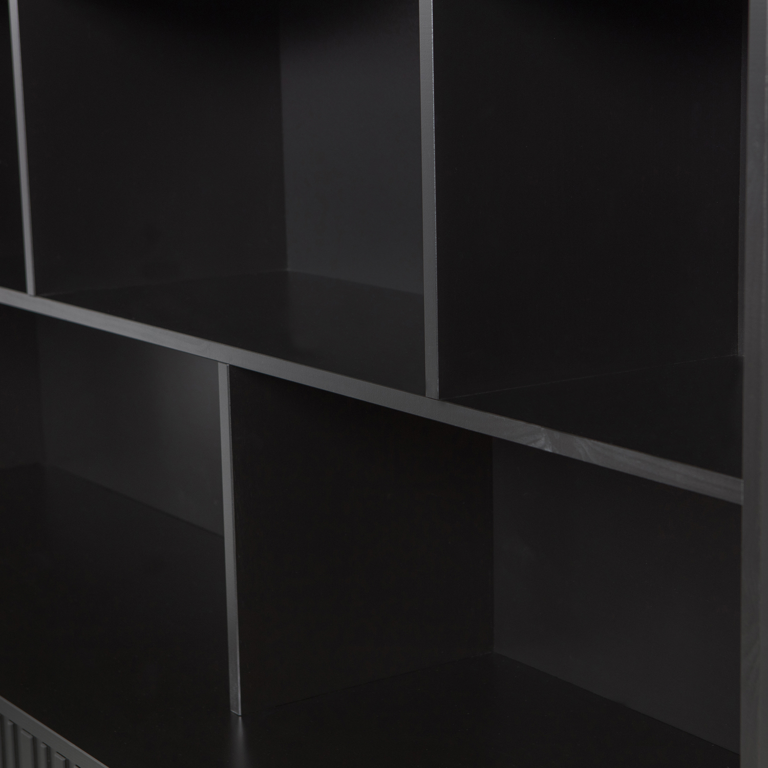 Wandschrank New Gravure 200 cm Kiefer schwarz