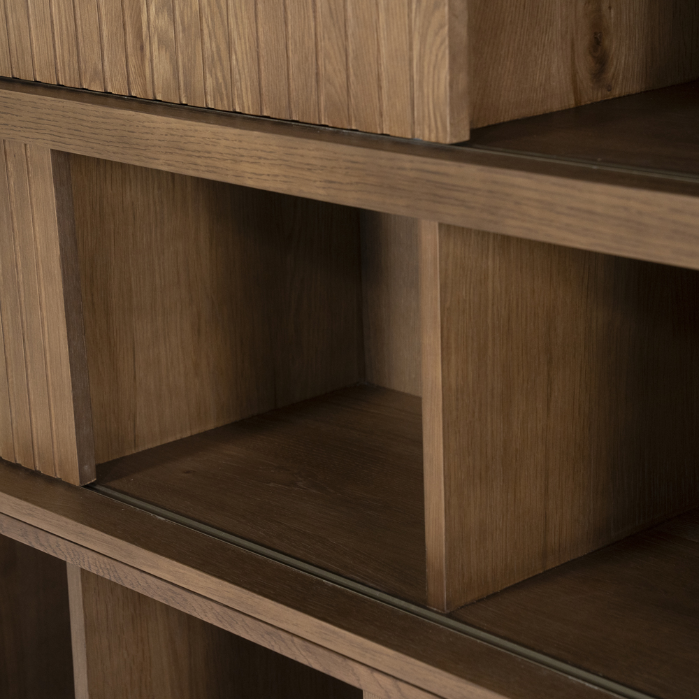 Bücherschrank MILO 180 cm Eiche braun