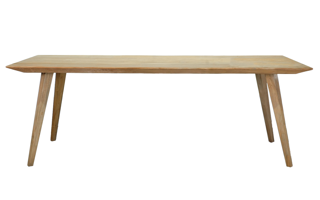Esstisch TOMAR Teakholz 220 x 100 cm