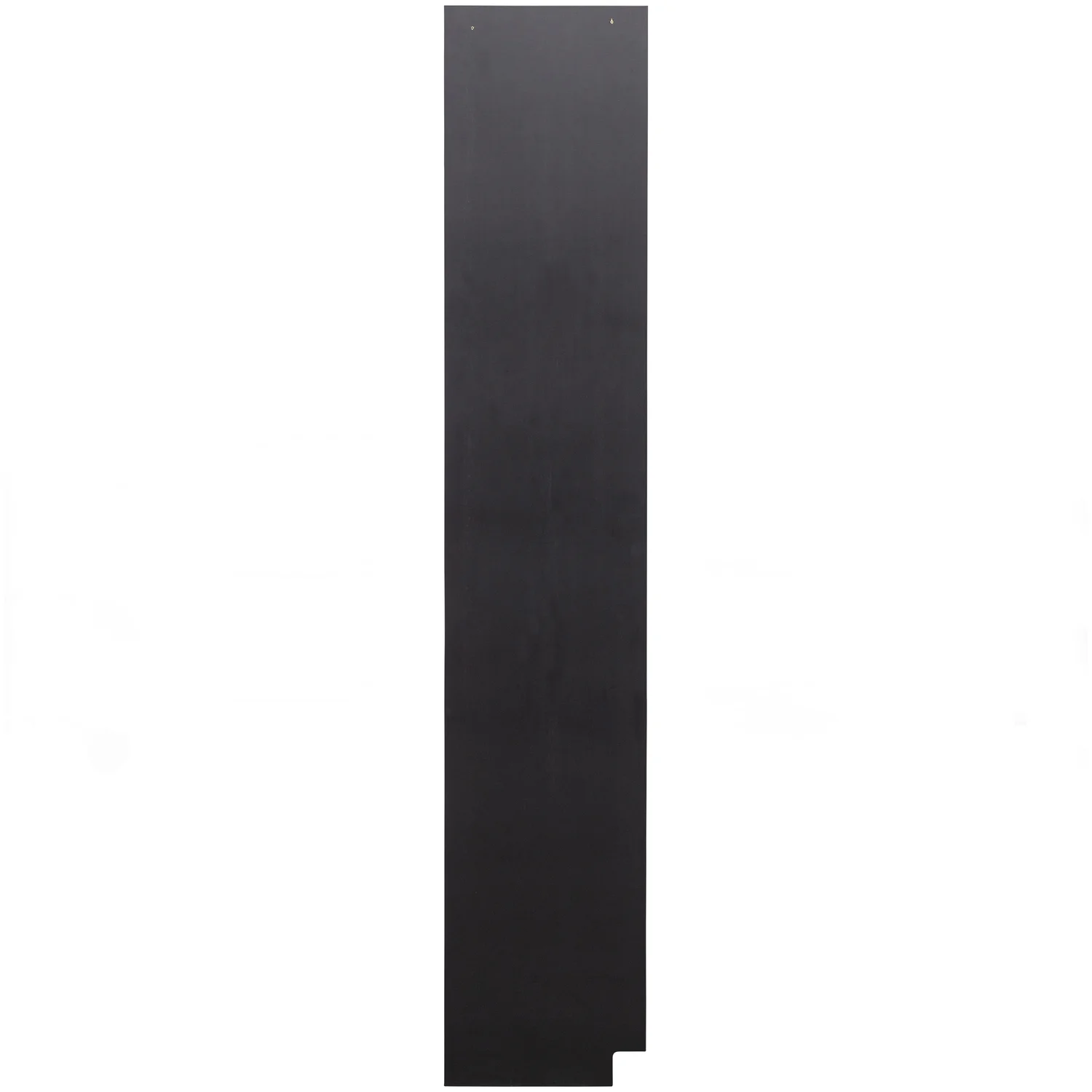 Schrank FINCA H 210 cm rund rechts Kiefer Massivholz tiefschwarz Aufbewahrungsschrank