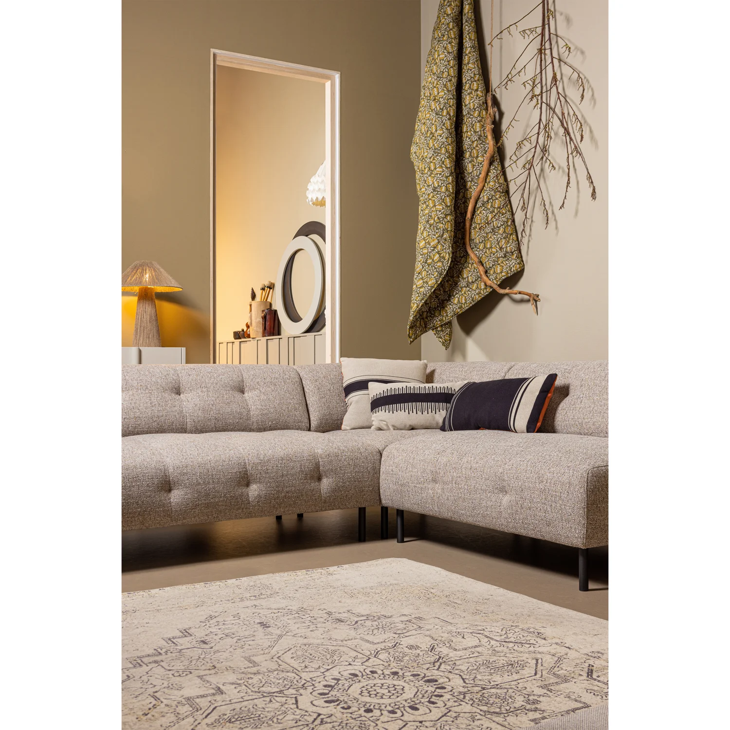 Teppich ERIC 240 x 170 cm Webstoff multicolor Carpet