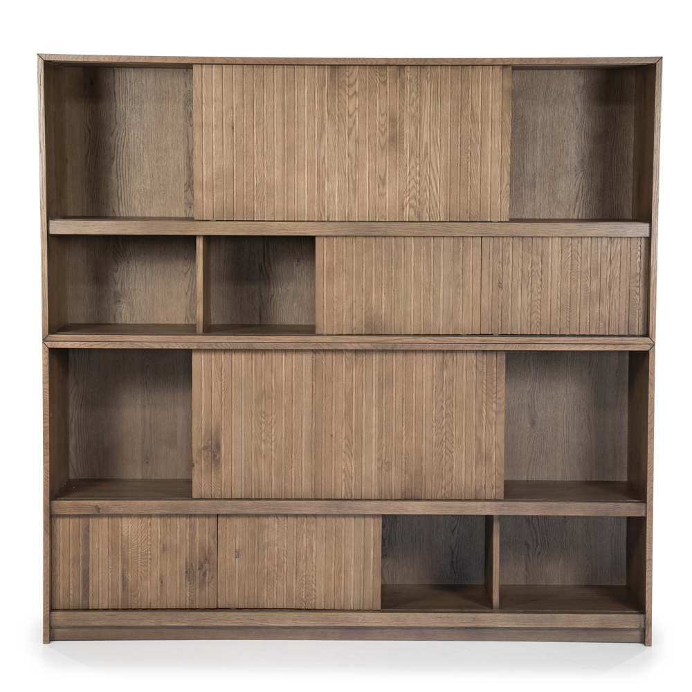 Bücherschrank MILO 180 cm Eiche braun