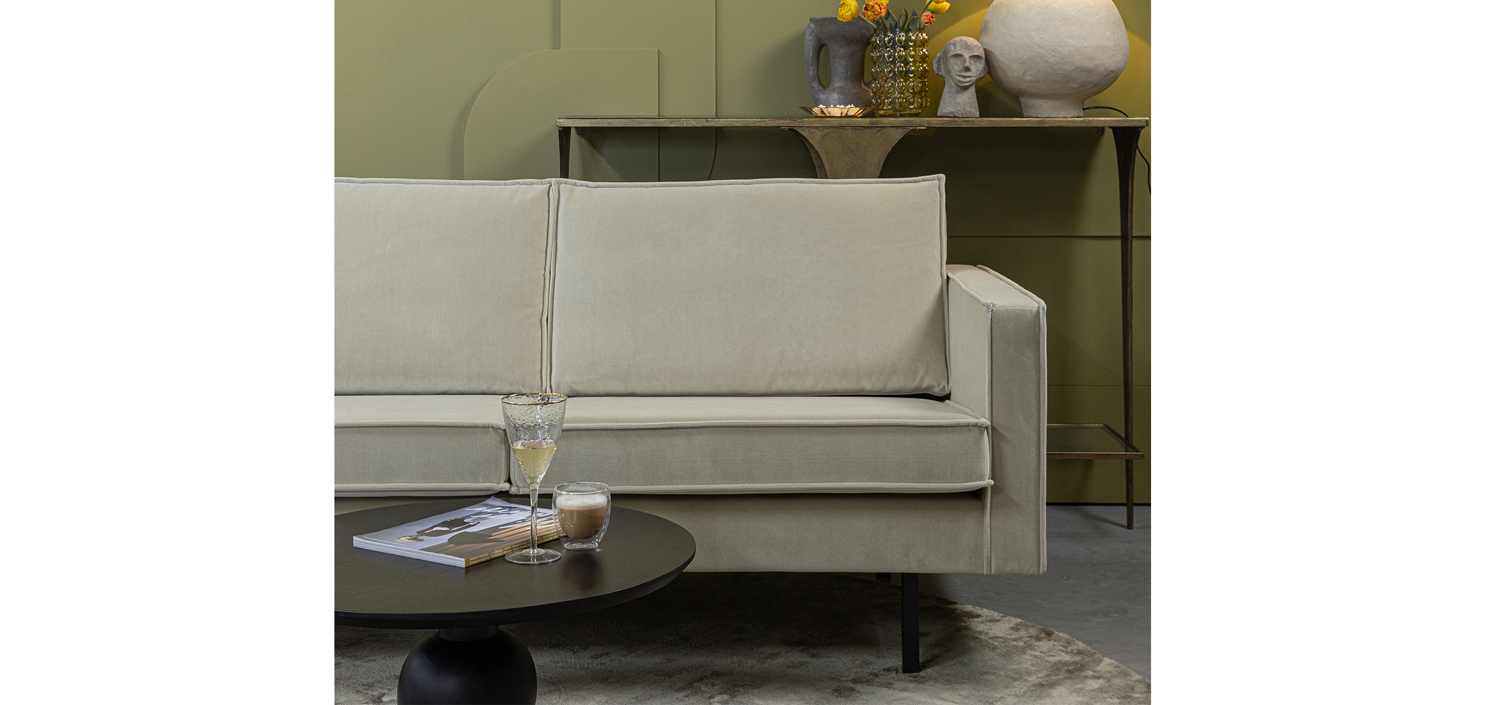 3 Sitzer Sofa Rodeo Samt pistazie