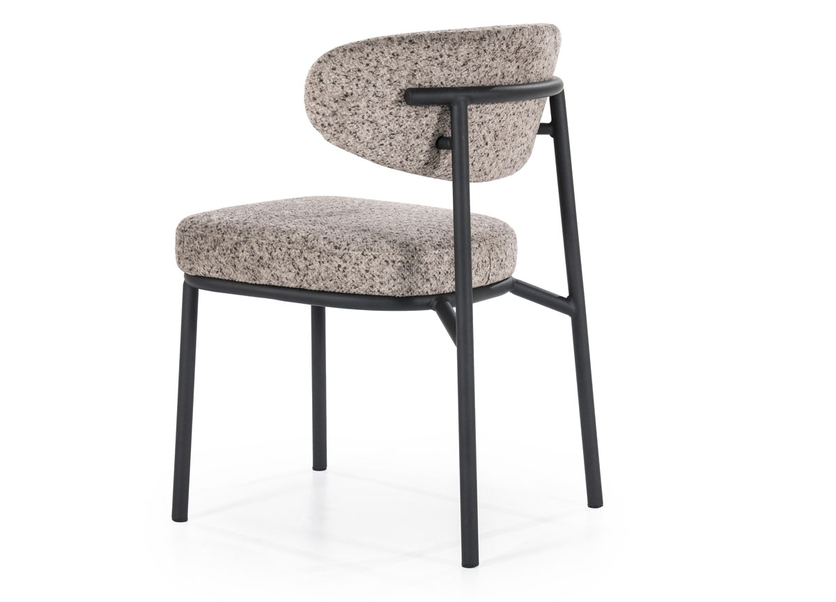 2er Set Esszimmerstuhl Stuhl Jari Bezug taupe