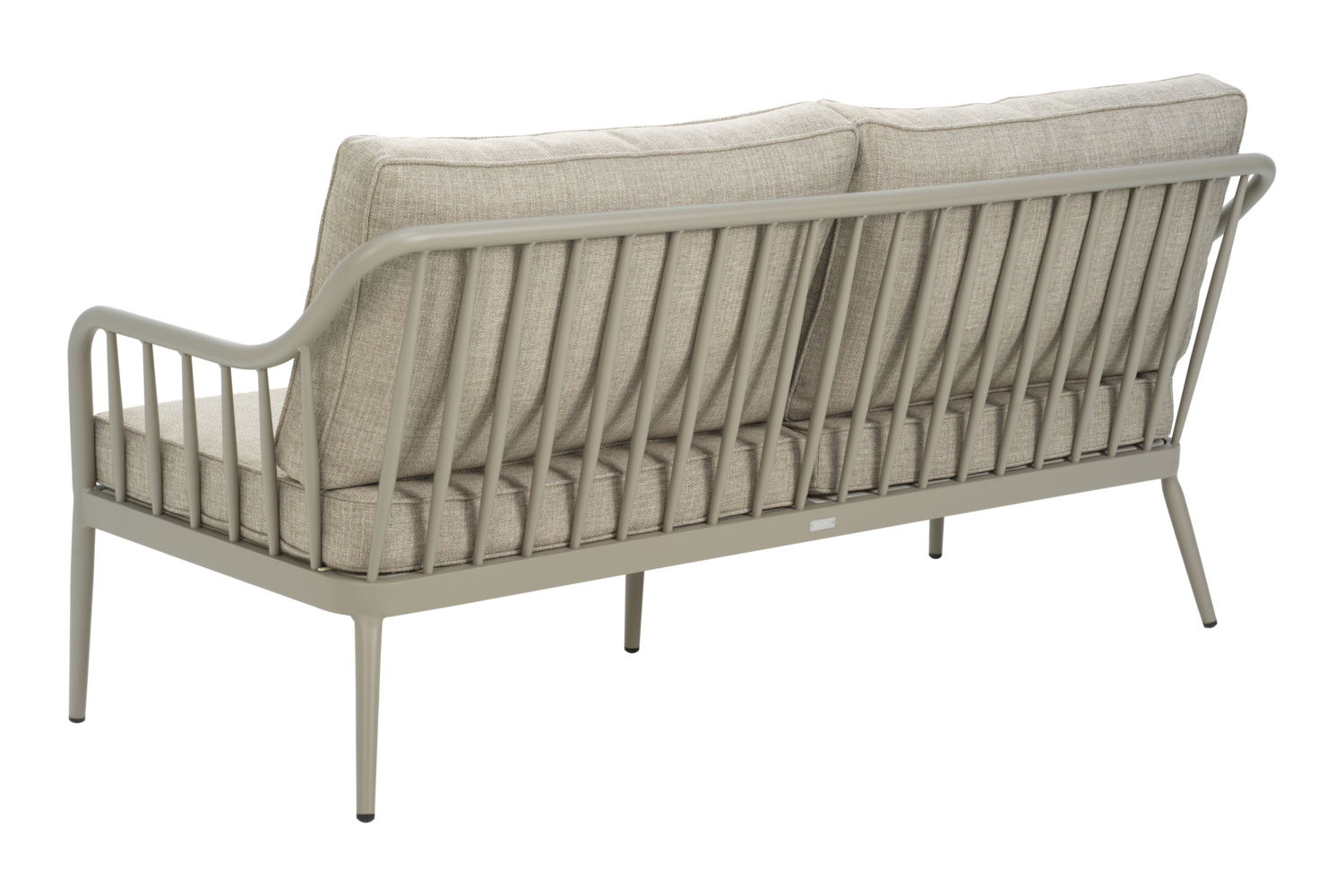 3 Sitzer Gartensofa Sofa Coleville 185 cm mit Kissen Aluminium khaki