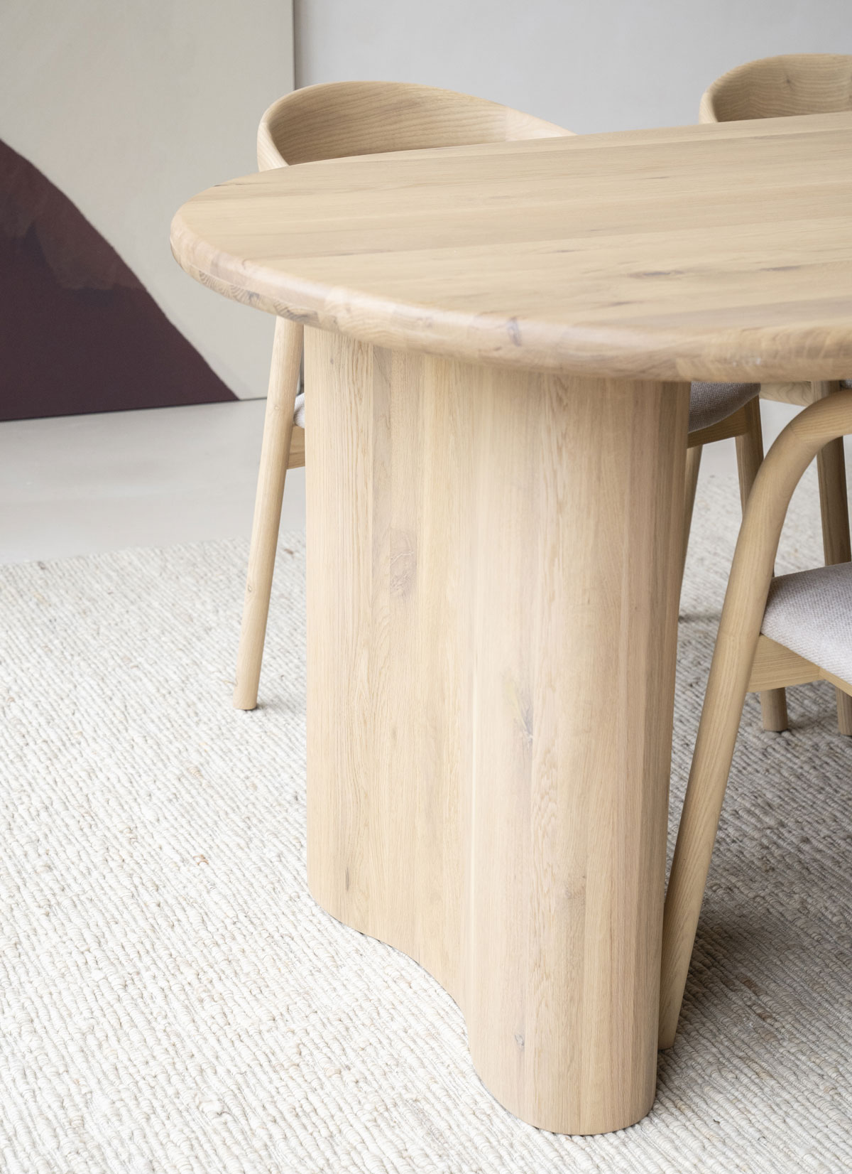 Esstisch JOSH 250 x 110 cm Eiche natur