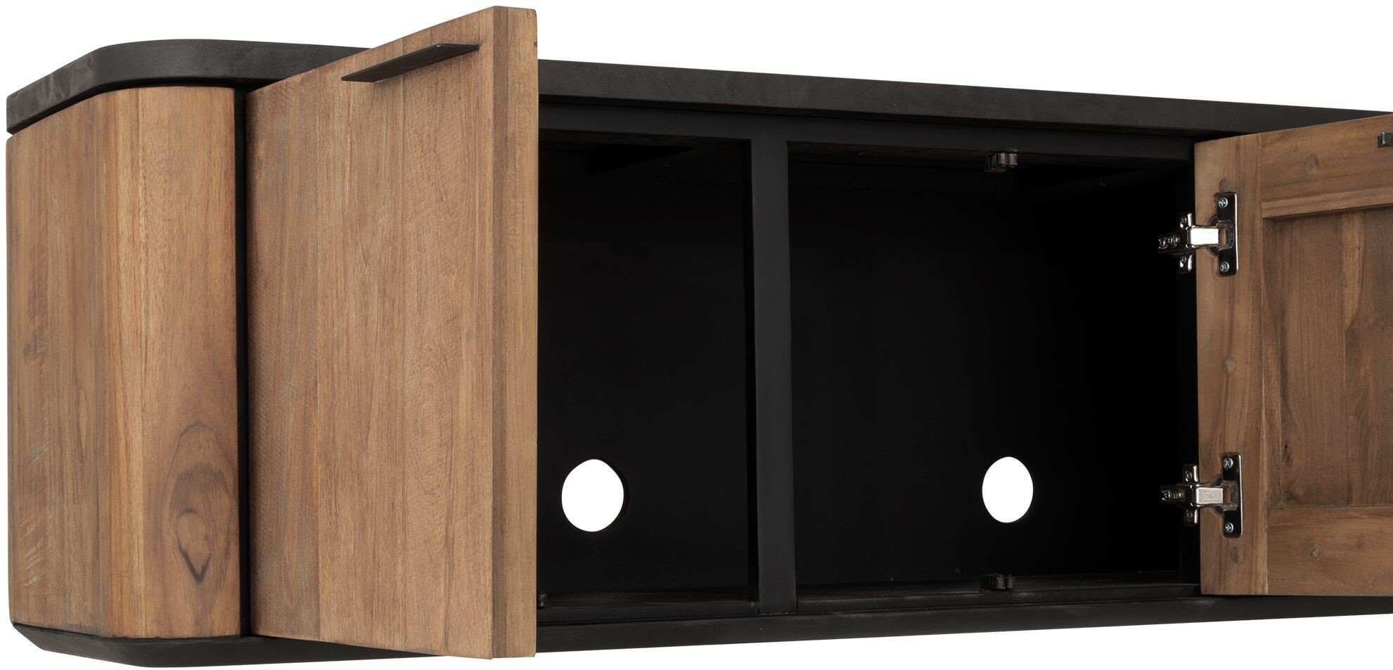 TV Möbel Soho 190 cm hängend recyceltes Teakholz Mortex Lowboard