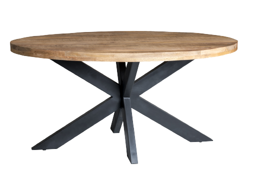 Esstisch oval 160 x 90 cm Mangoholz