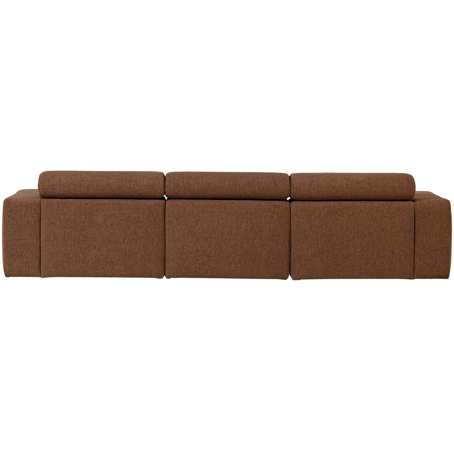 Ecksofa Sofa NOVI Bezug Bouclé mokkabraun Chaiselongue links