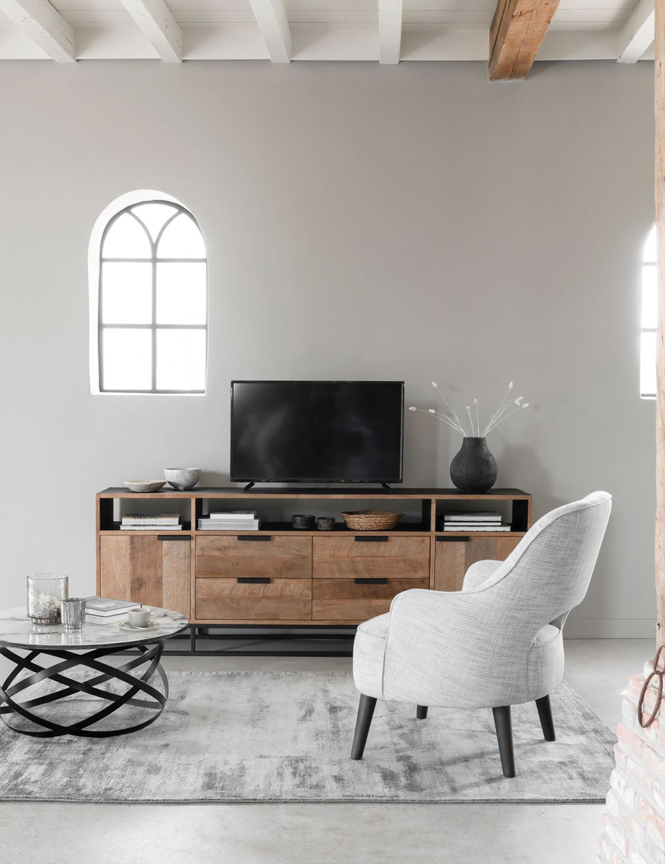 TV Möbel Cosmo No.3 Teakholz 200 cm Sideboard