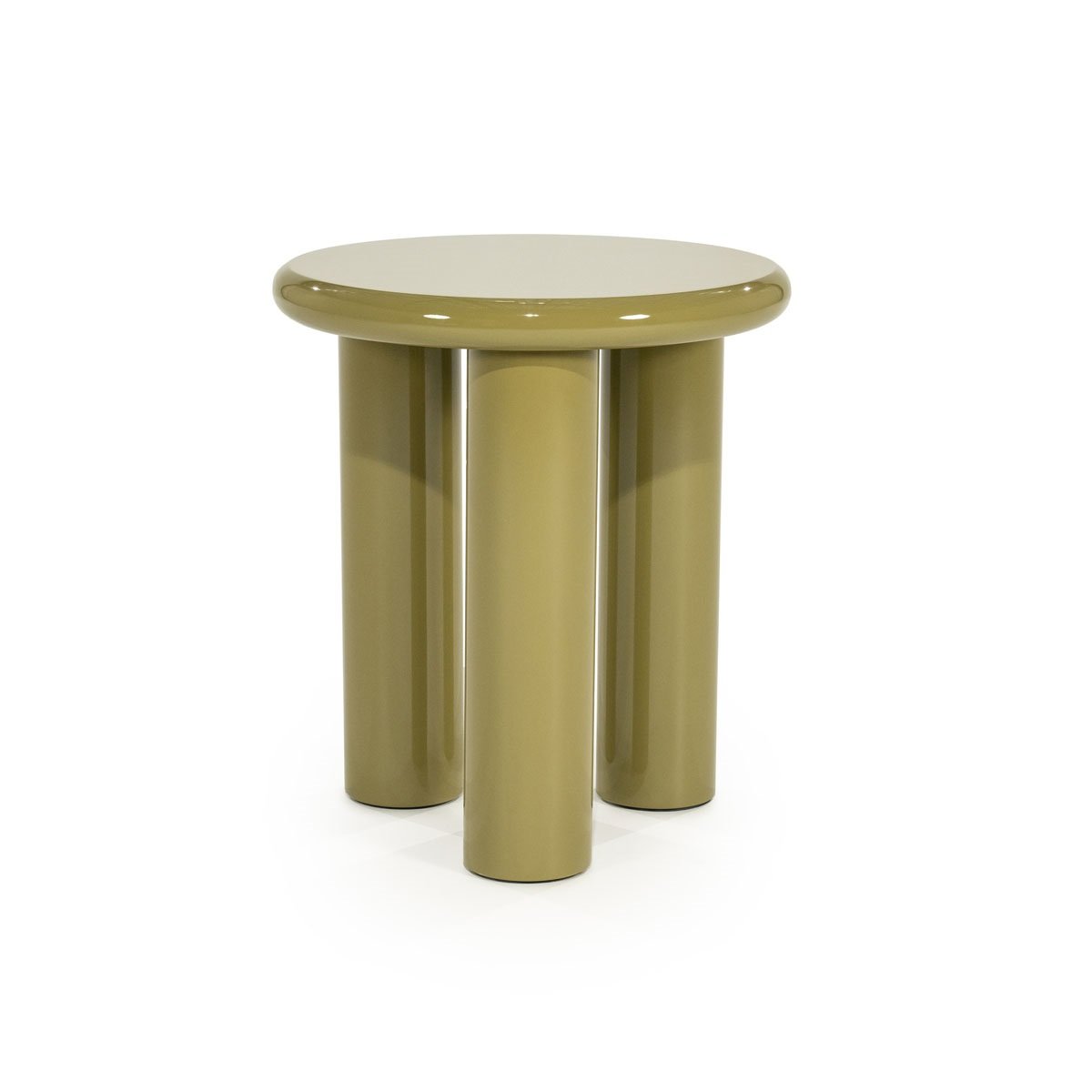 Beistelltisch Bloop Ø 45 cm MDF High Gloss grün Anstelltisch