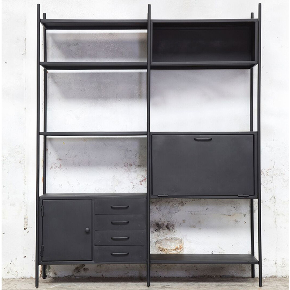 Industrie Regal GEORGIA Metall schwarz