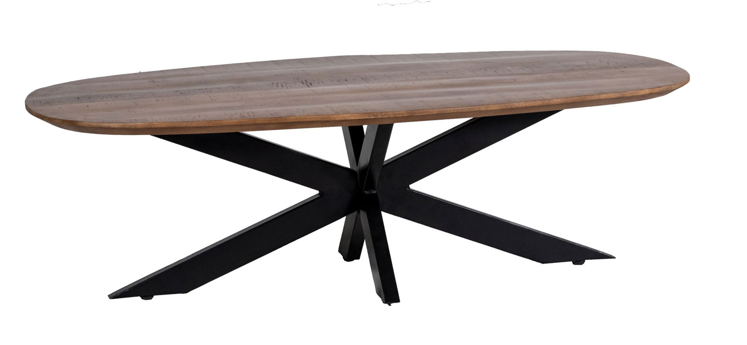 Couchtisch JELLE oval 130 x 70 cm Mango Holz
