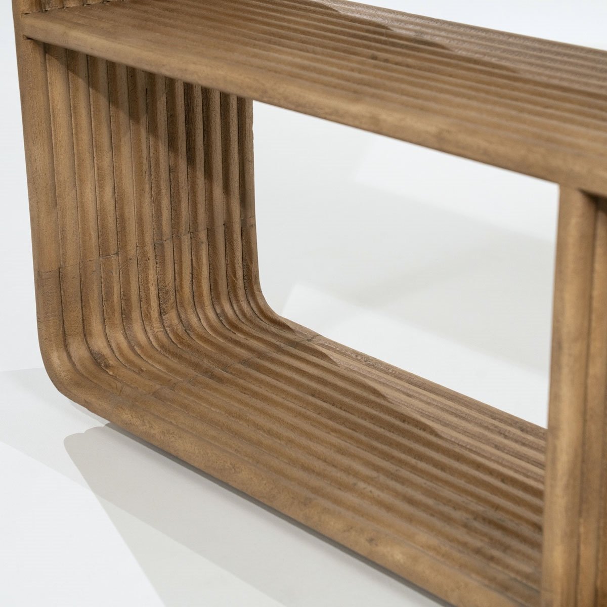 Bücherregal Regal Rigato groß H 200 cm Mango Massivholz braun