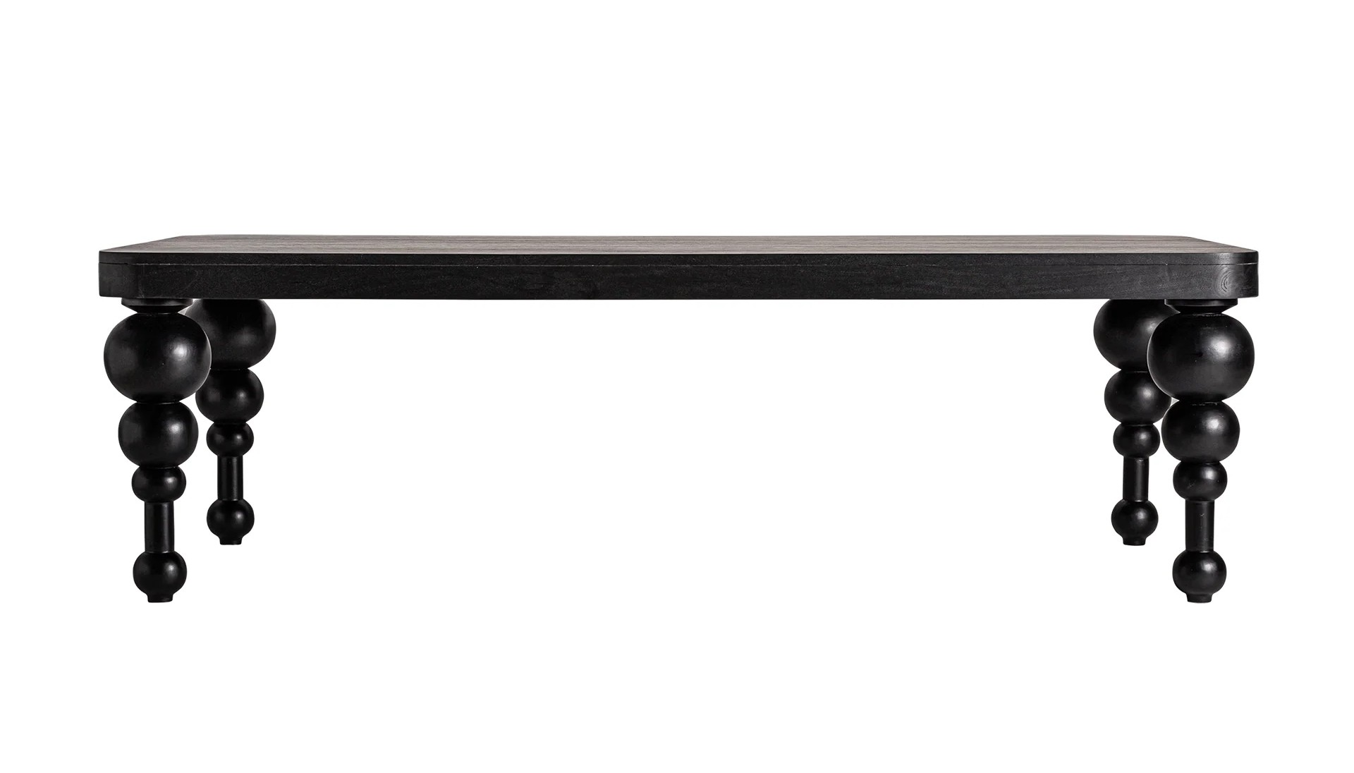 Esstisch ZENIVA 255 x 120 cm schwarz Mango Holz