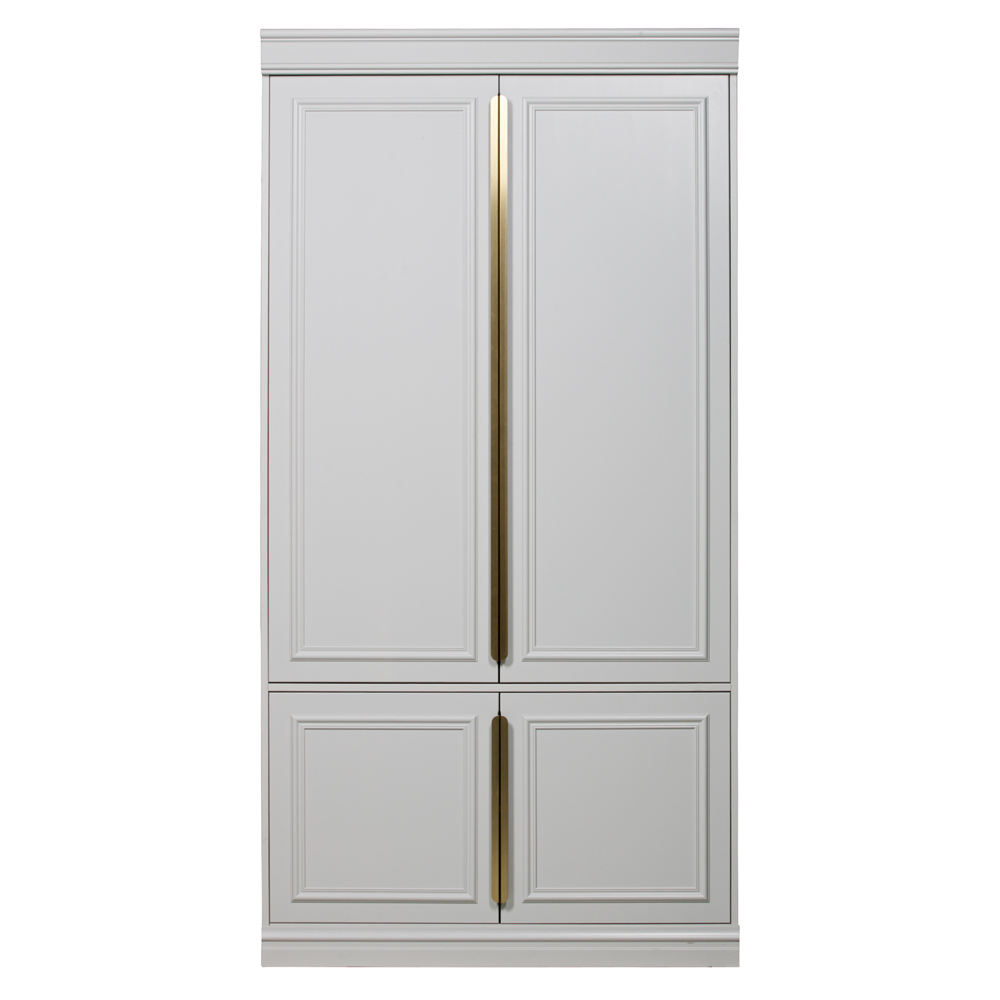 Kleiderschrank Organize Kiefer hellgrau