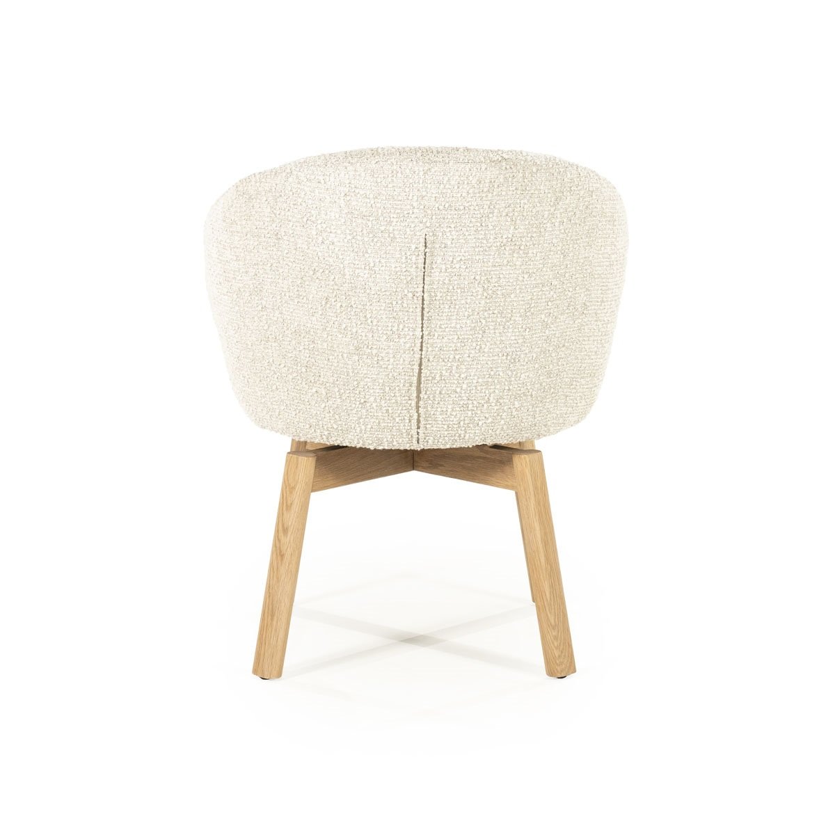 Esszimmerstuhl Livia Drehstuhl Beine Eiche Stoff beige