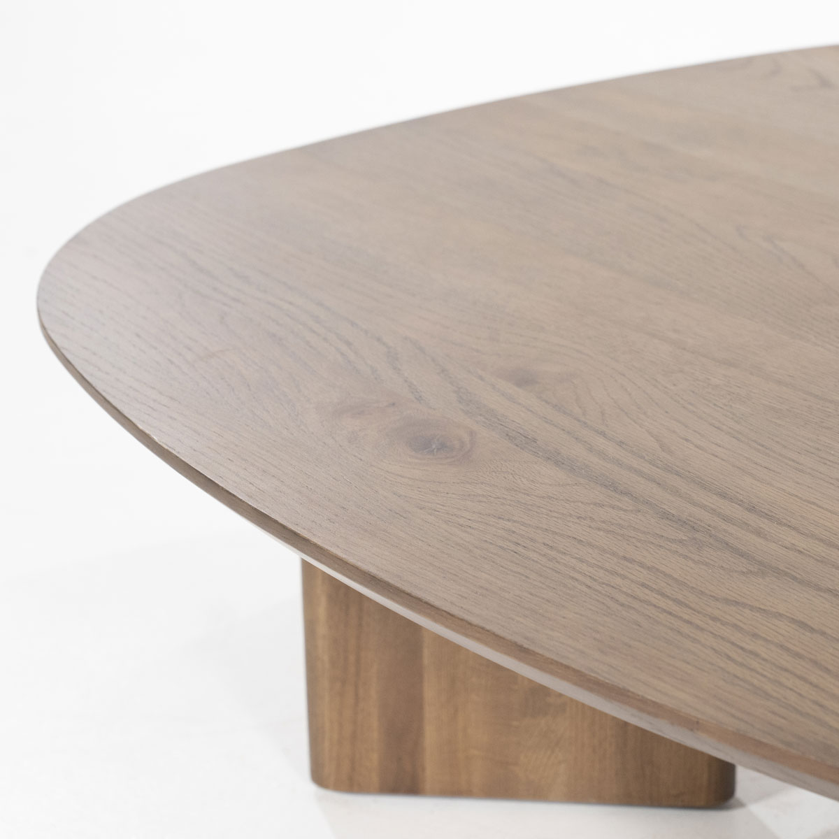 Couchtisch Stef 80 x 80 cm Eiche Holz Furnier braun