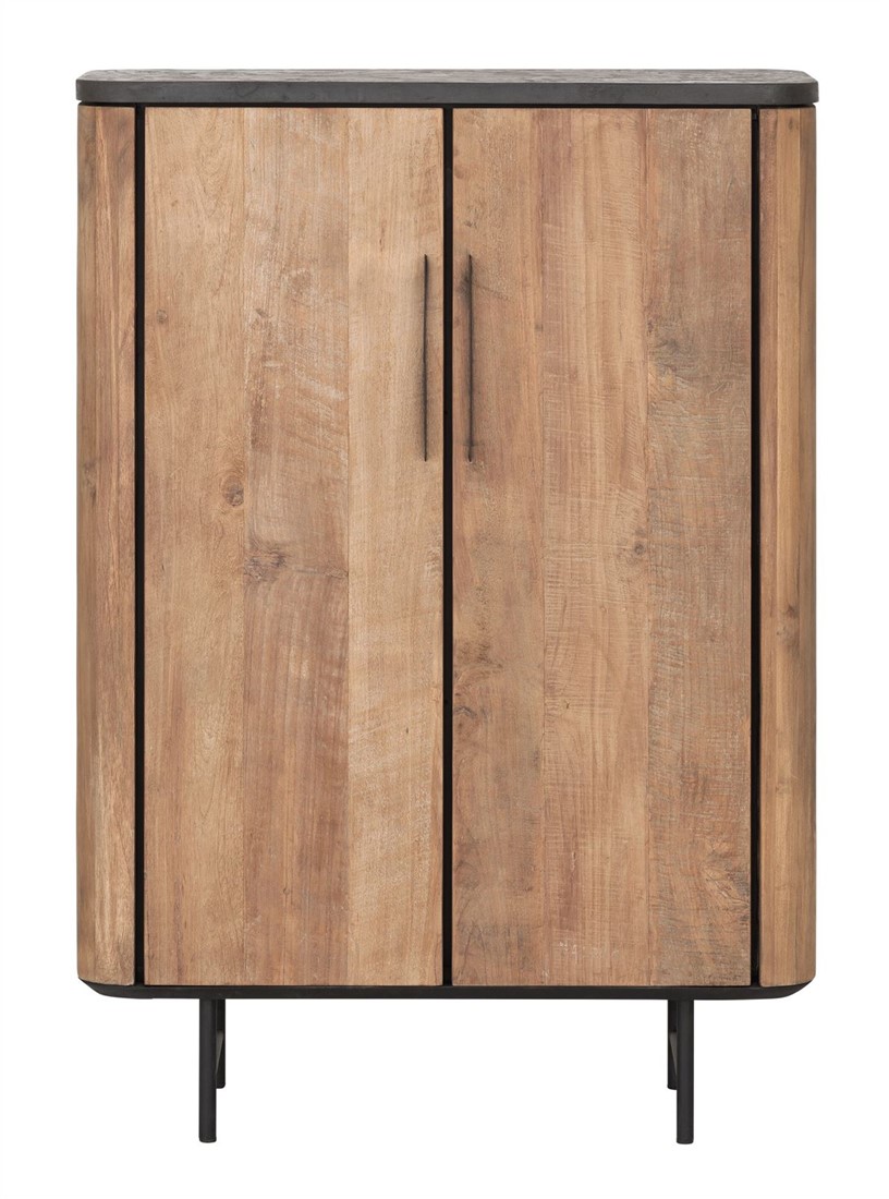Highboard Soho H 130 cm recyceltes Teakholz Mortex Schrank