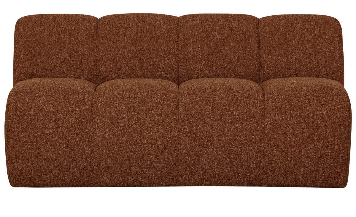 woood Esszimmerbank MOJO 164 cm Bouclé rostbraun meliert