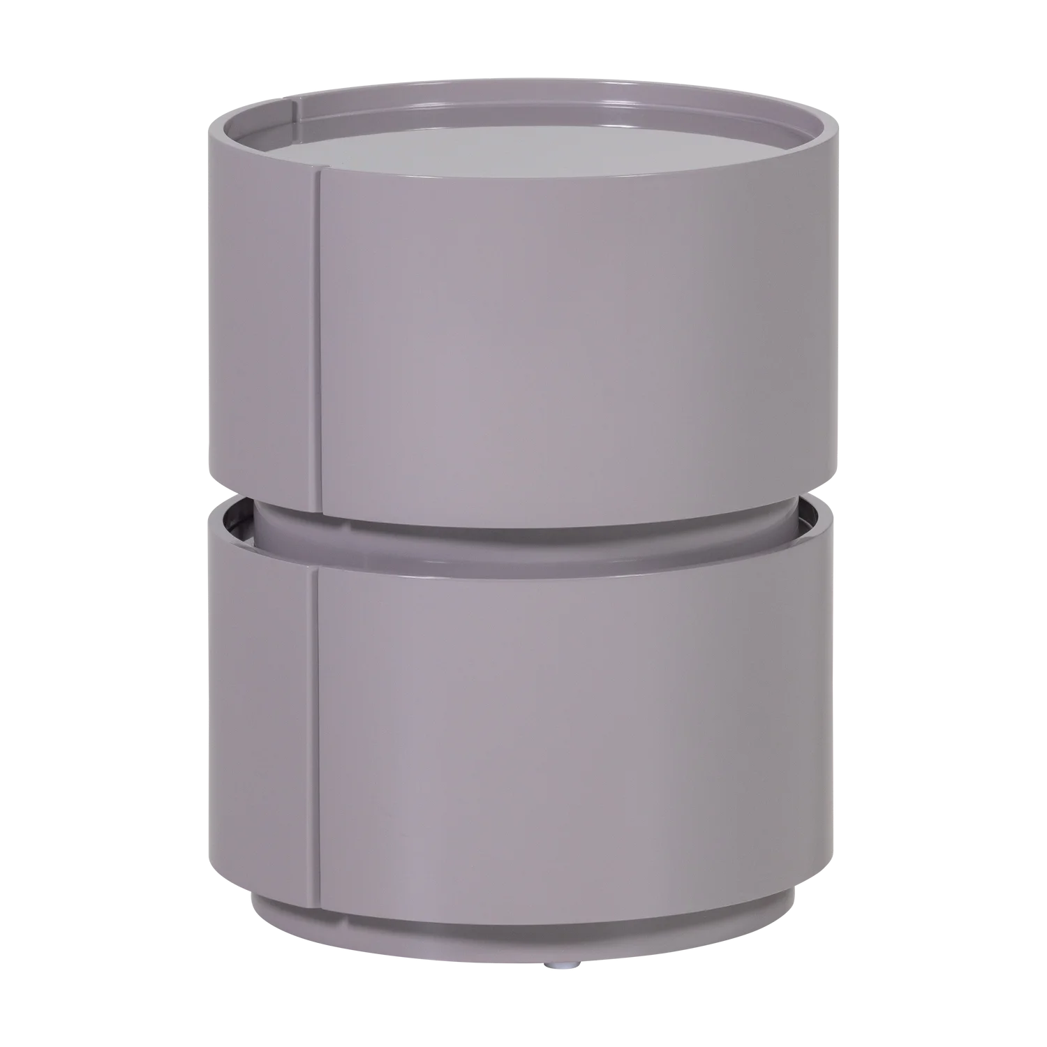 Kommode LUNEX H 50 cm MDF hochglanz hellgrau