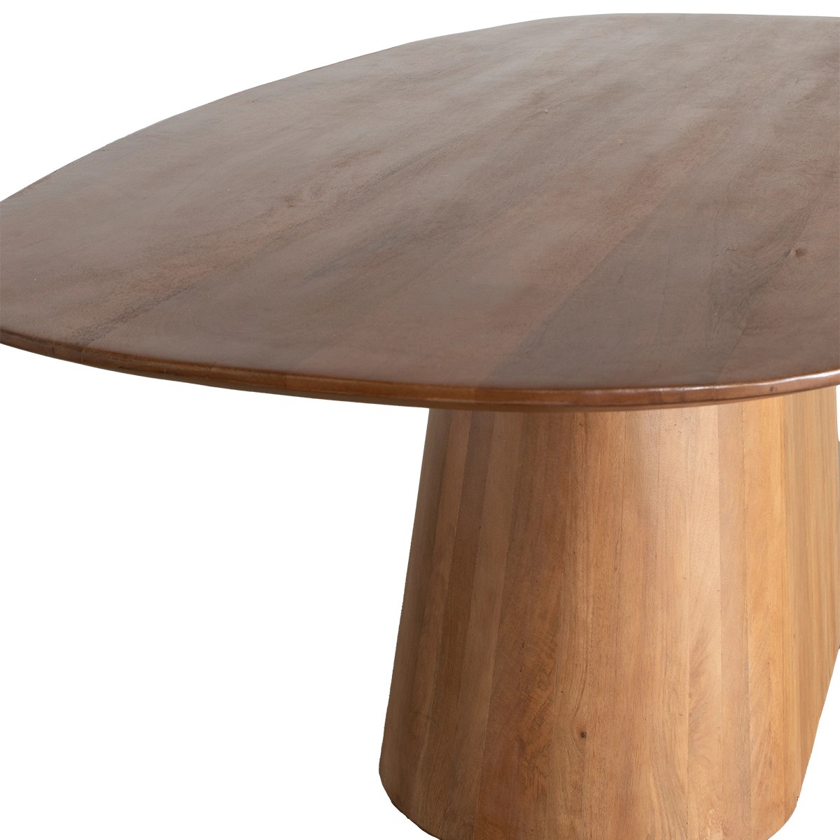 Esstisch LIJN oval Mangoholz 220 cm braun