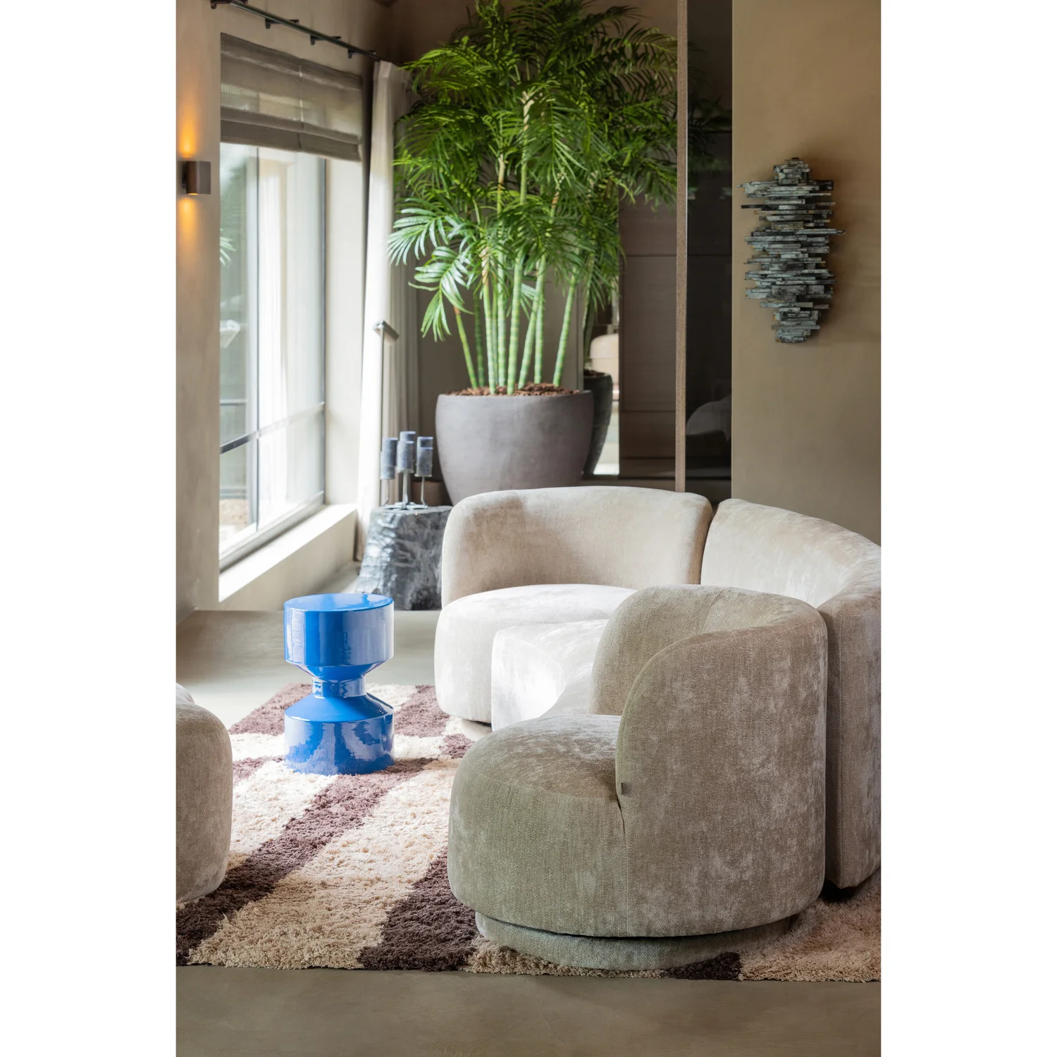 Teppich FAFA 300 x 200 cm drafisches Design natur/braun Carpet