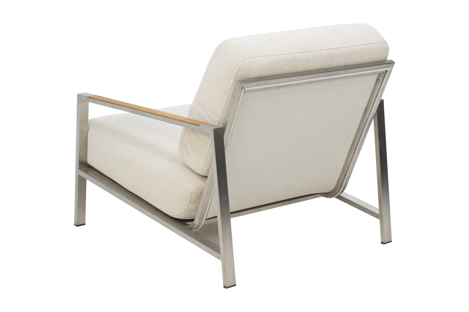 Gartensessel Gartenstuhl Naos Edelstahl Bezug beige