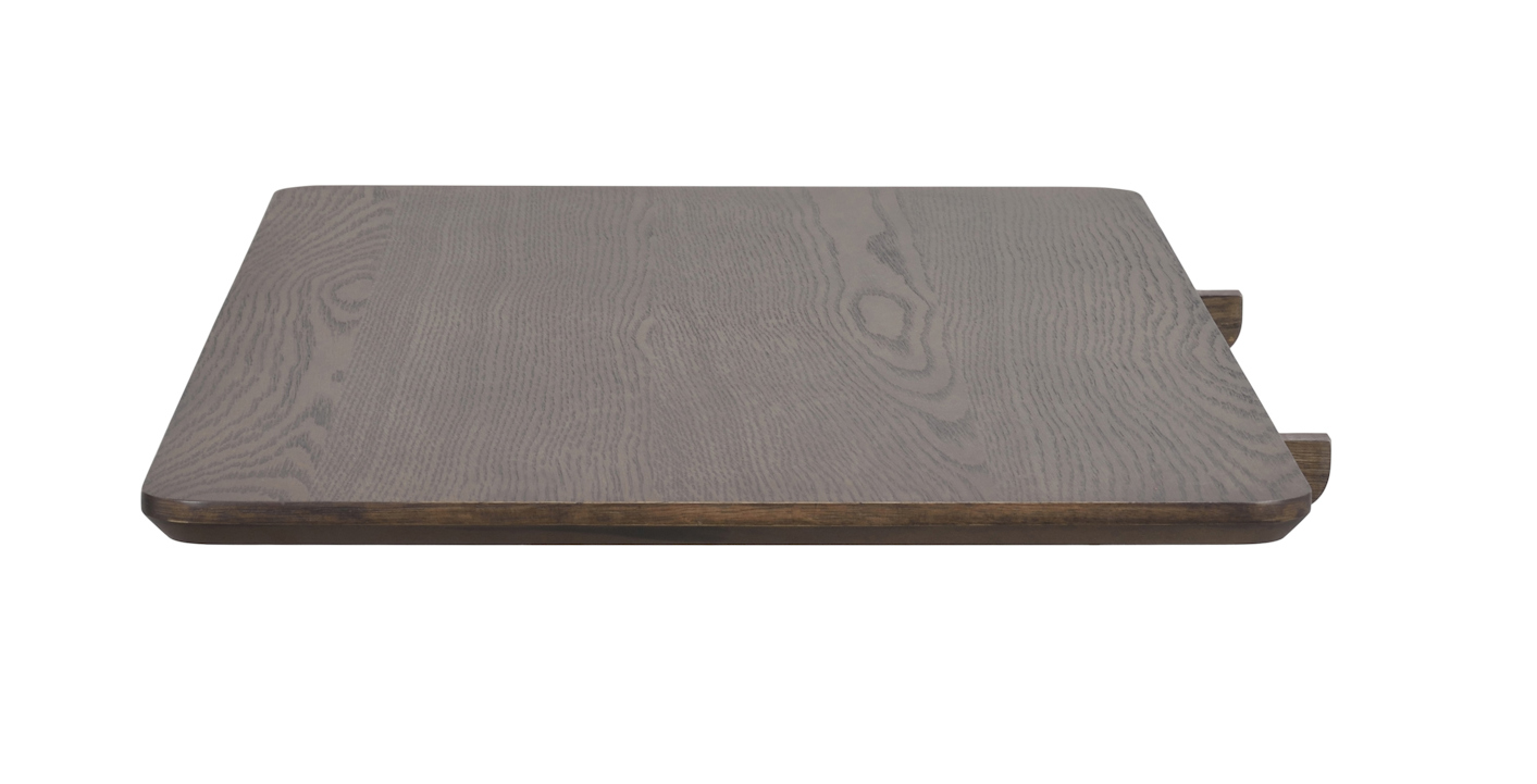 2´er Set Ansteckplatten für Esstisch LUMI 180 x 90 cm Eiche braun