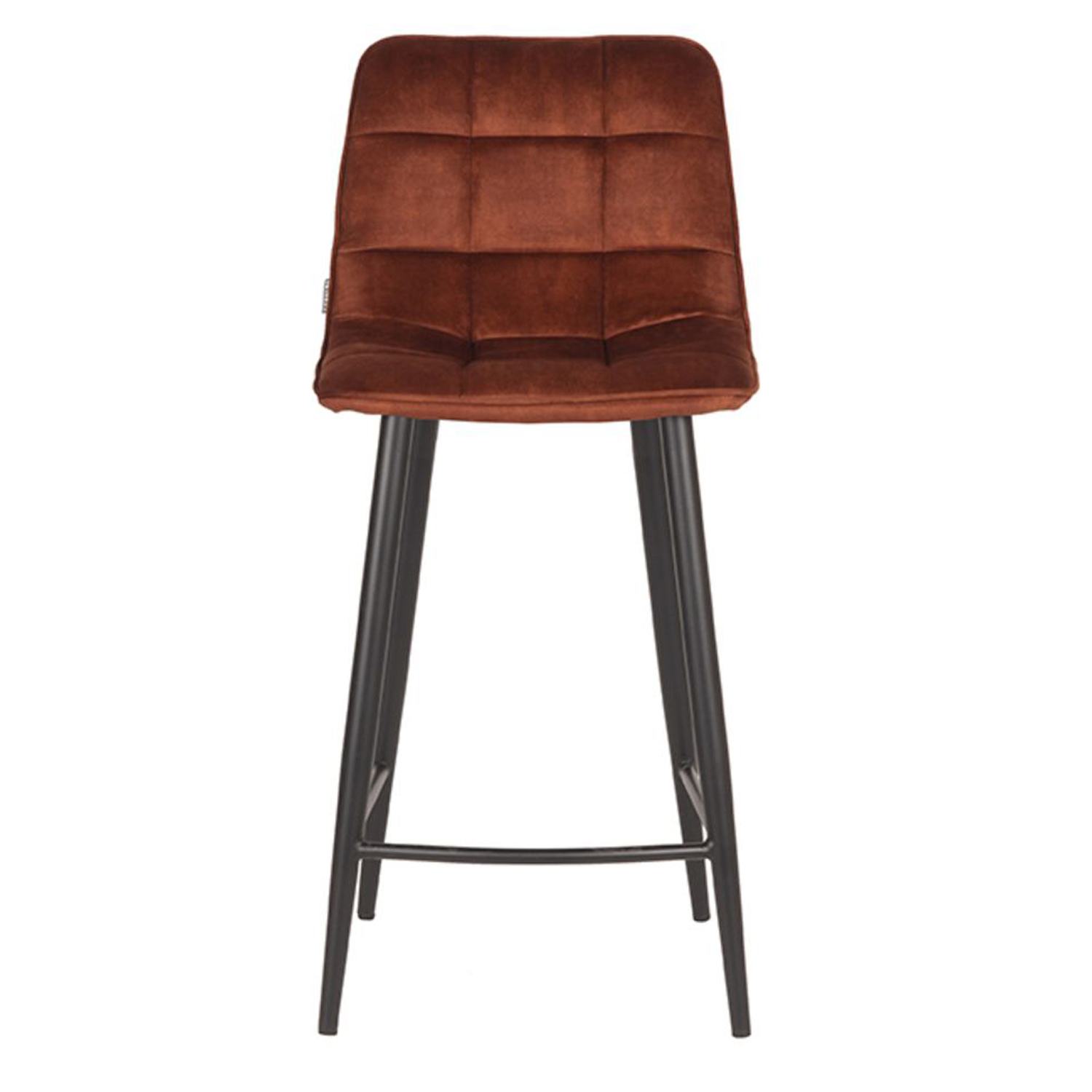 Barhocker Jelt Samt rost SH 65 cm Barstuhl