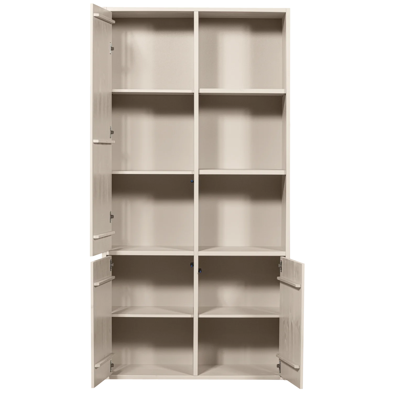 Kleiderschrank MEREL B 100 cm 3-türig Kiefernholz staubgrau Aufbewahrungsschrank