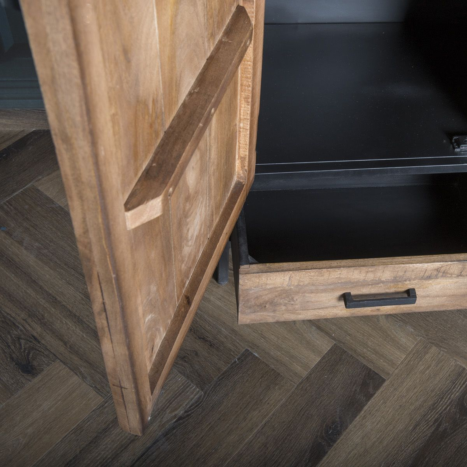 Schrank Sturdy Schubladen Mangoholz Wohnzimmerschrank