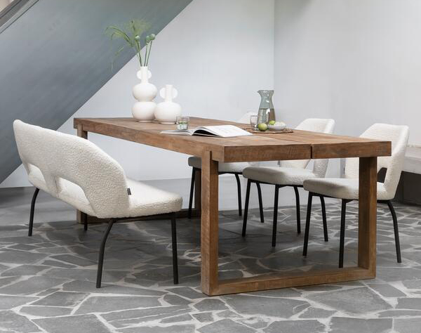 DTP Home Esstisch Icon 220 x 100 cm recyceltes Teakholz