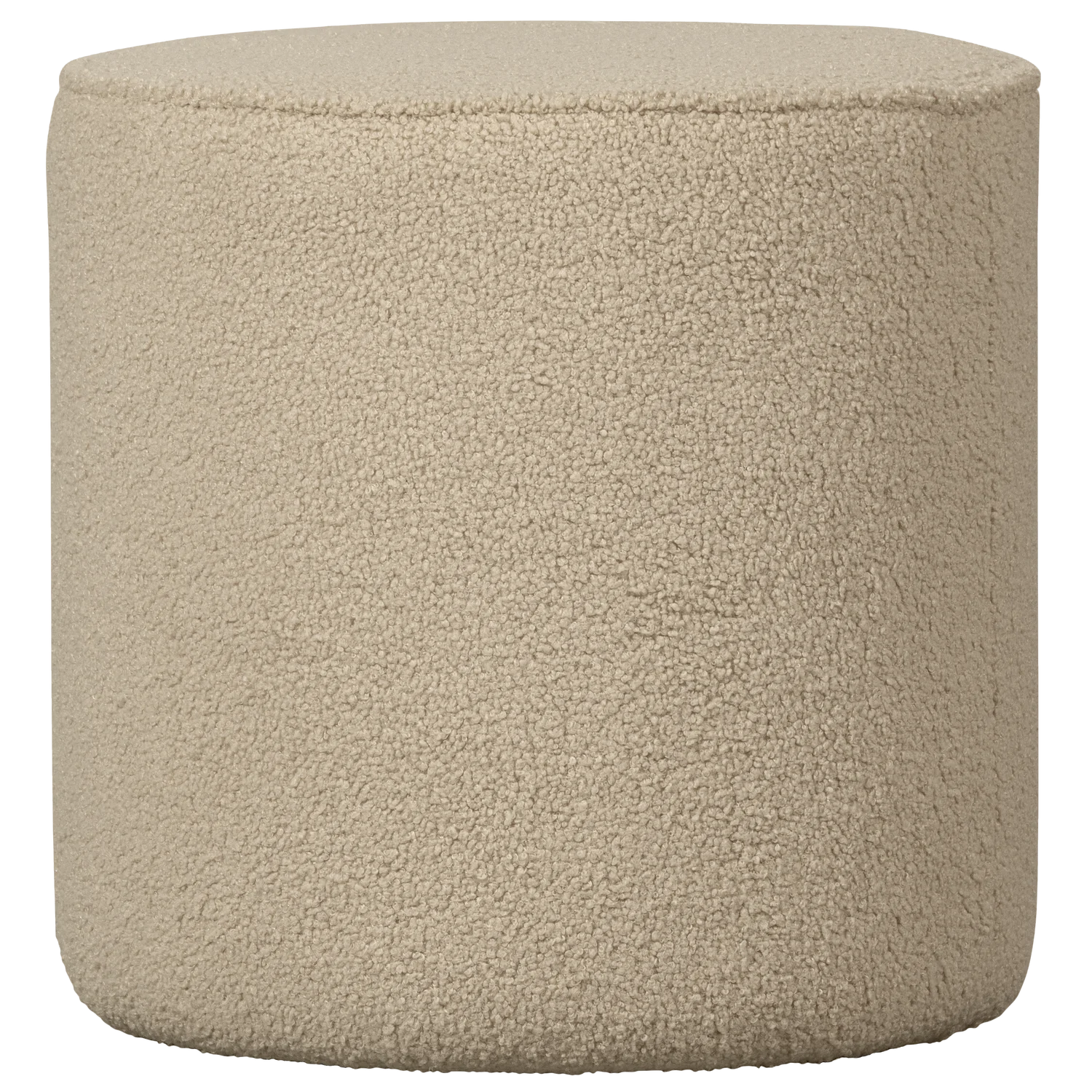Hocker Sitzhocker SARA H 46 cm Teddystoff sandfarben