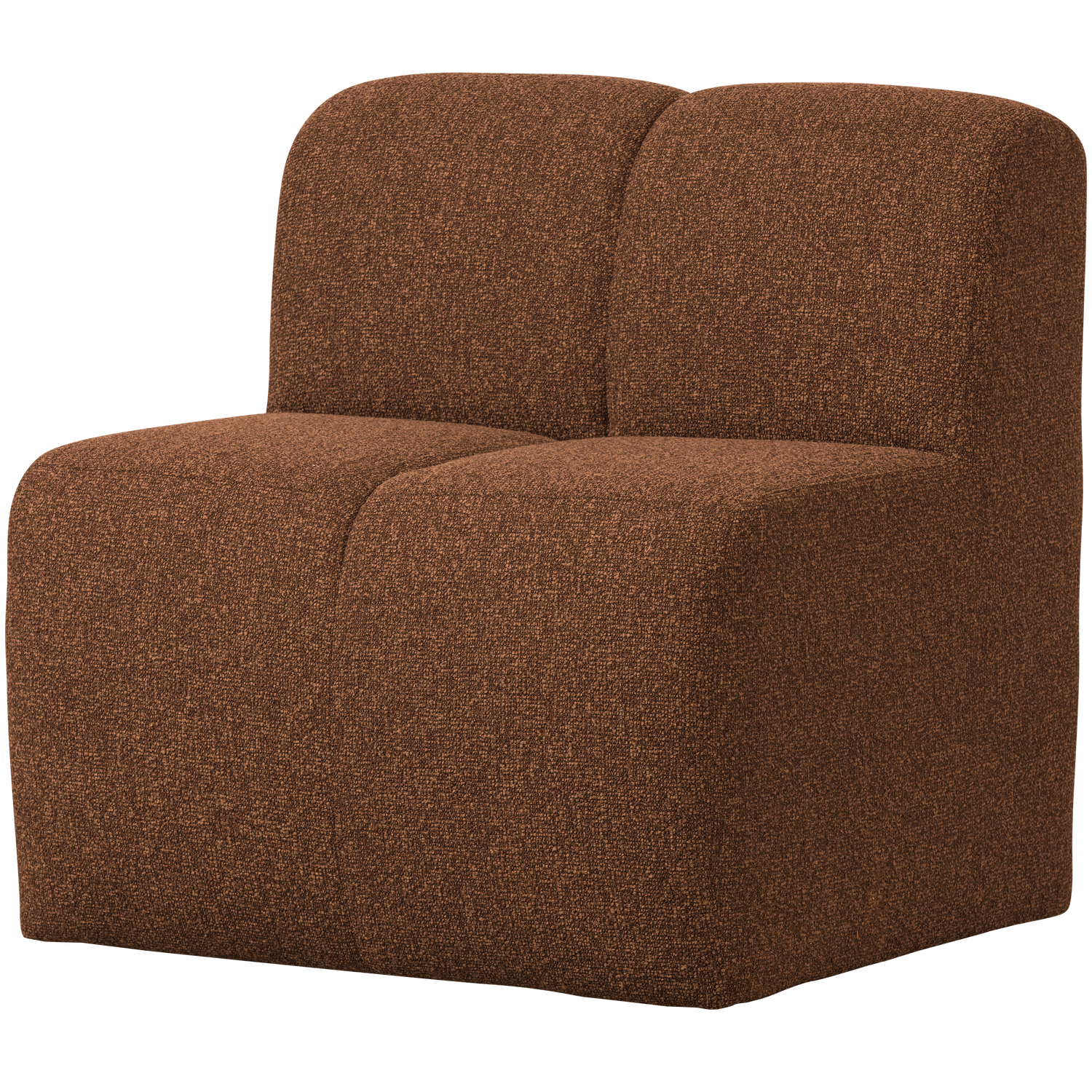 Esszimmerbank Eckbank MOJO 84 cm Element Bouclé rost melange