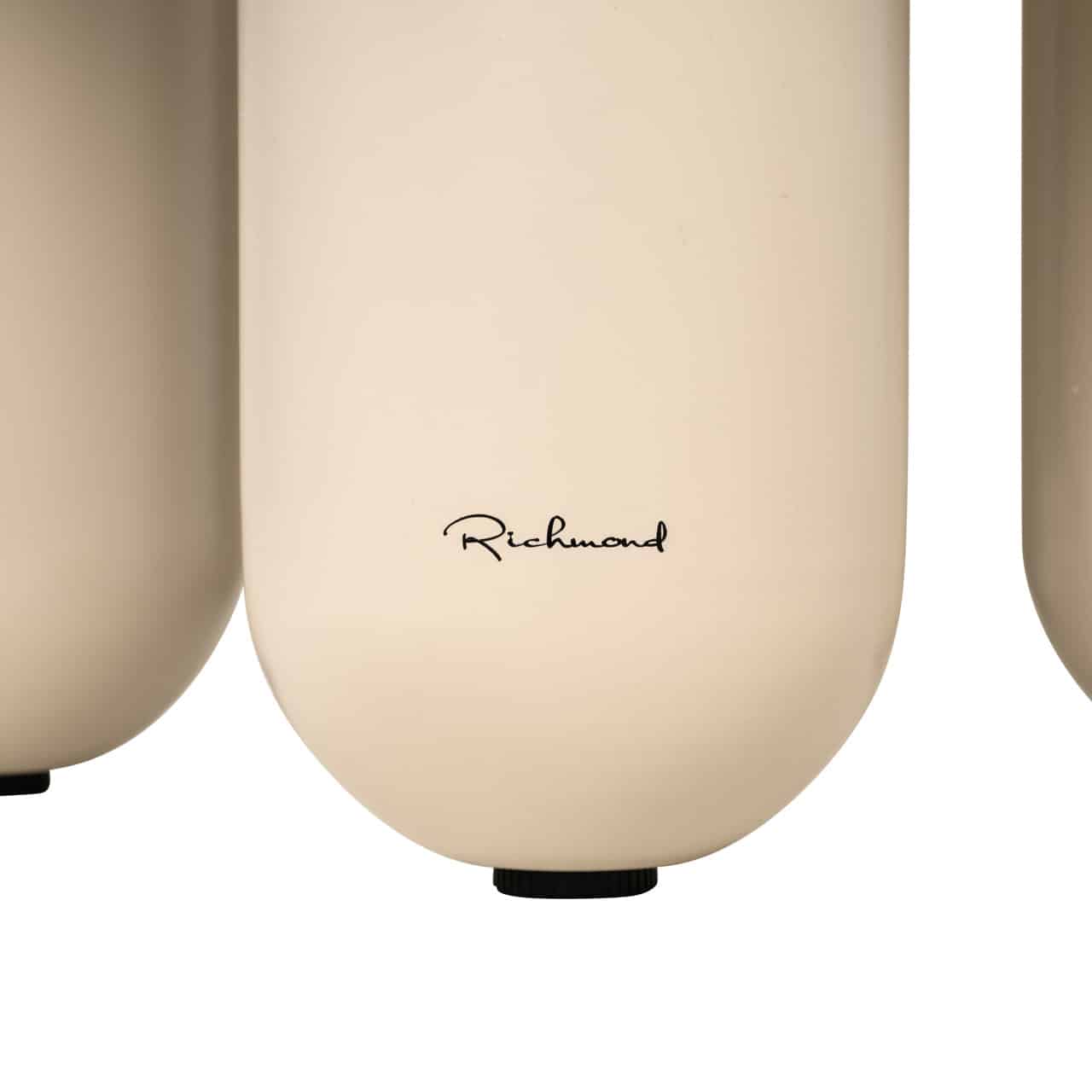 Esstisch Calma rund Ø 120 cm MDF Metall beige