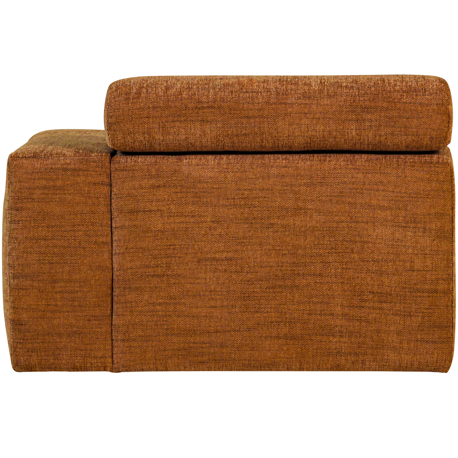Sofaelement NOVI mit Armlehne rechts Element Webstoff orange melange