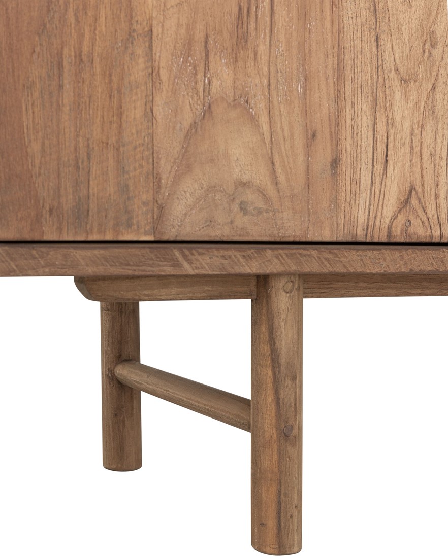 TV Möbel Bliss 210 cm recyceltes Teakholz Lowboard