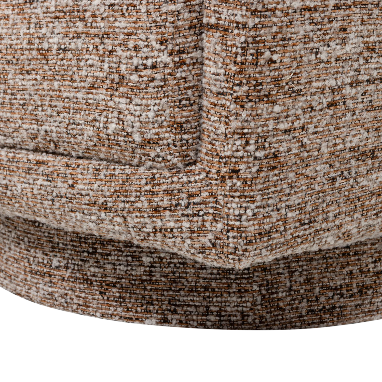 Sessel OSKA drehbar Bouclé braun melange Drehsessel