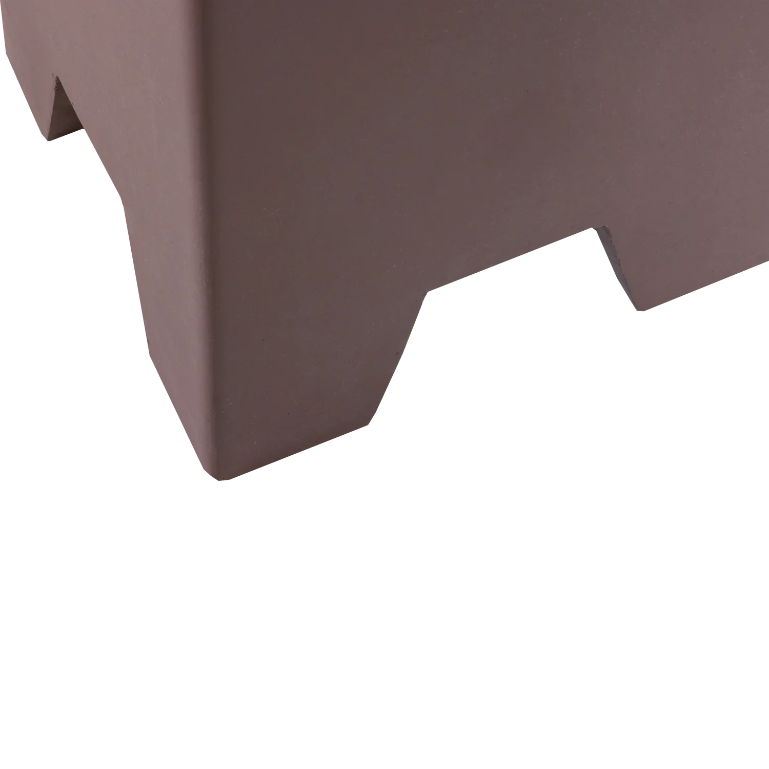 Hocker ZINA Beistelltisch 36 x 36 cm Fiberclay braun Sitzhocker Sitzpouf