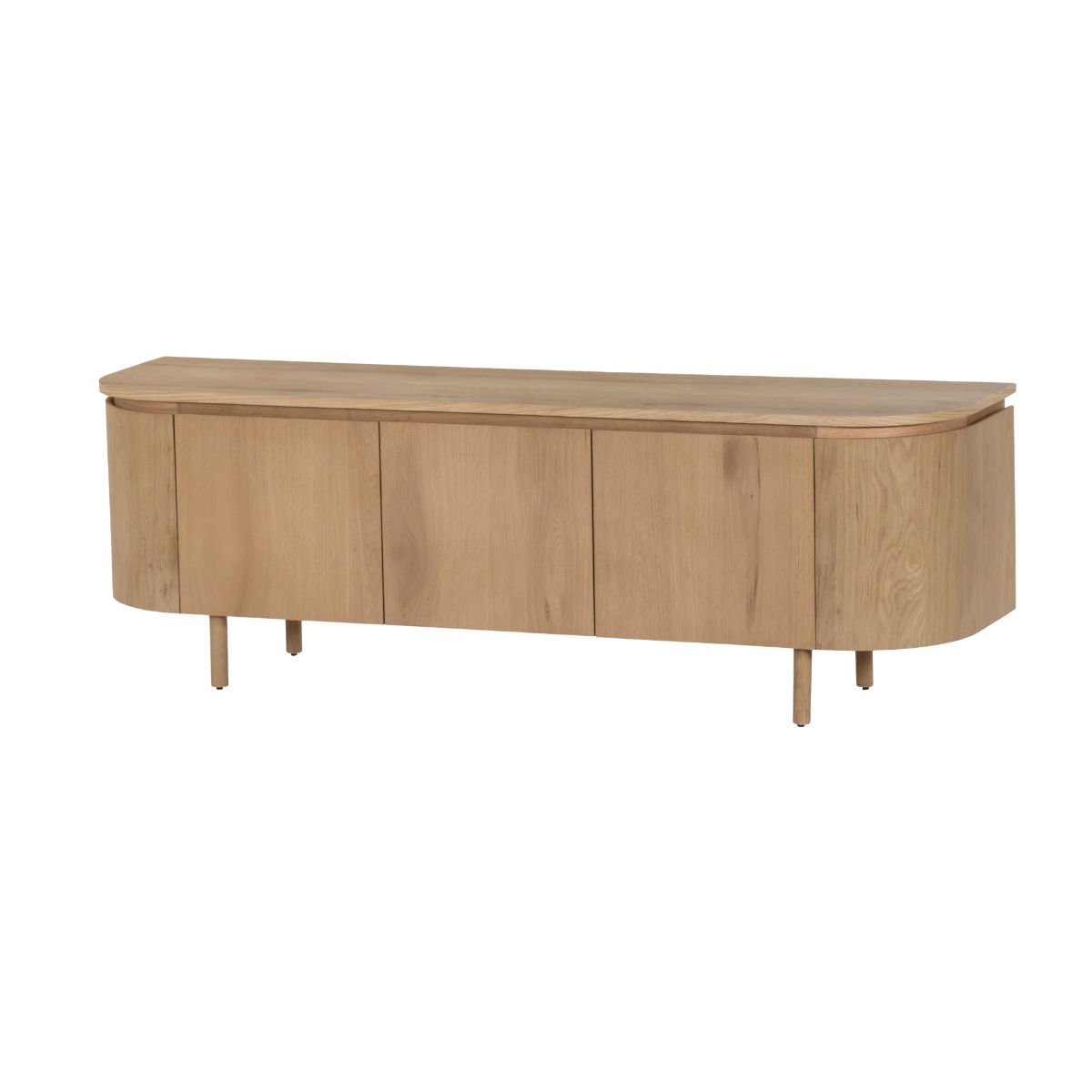 TV Möbel Lowboard Tobago 170 cm Eiche Furnier natur 