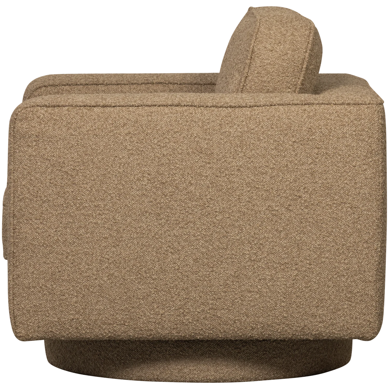 Sessel drehbar LAZY Bouclé braun Drehsessel Fernsehsessel