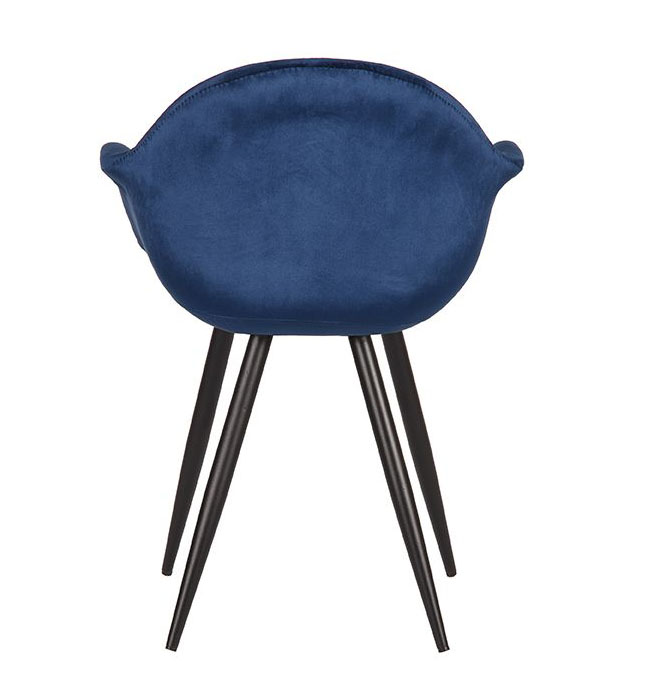 Schalenstuhl MORLI Samt blau Stuhl Esszimmerstuhl