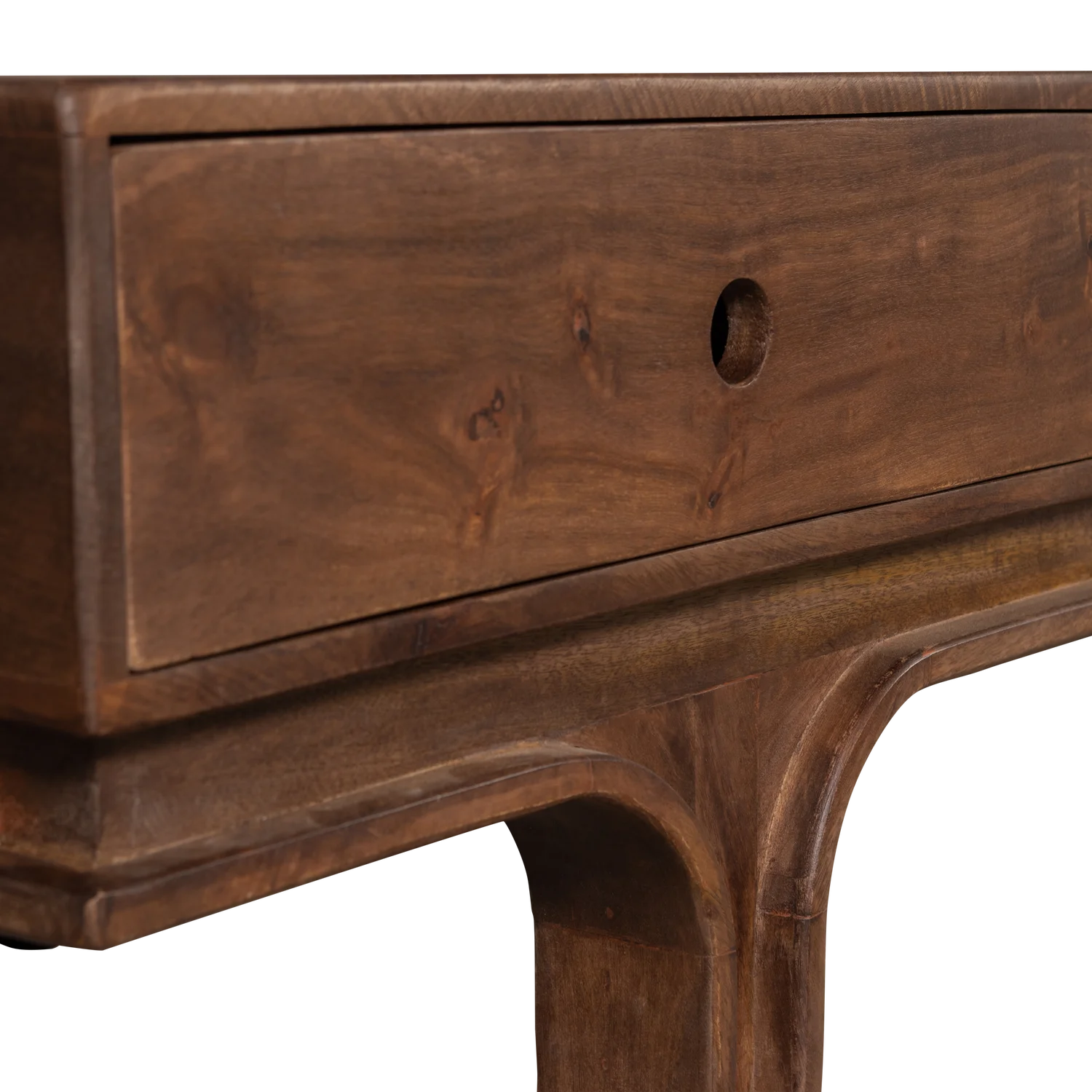 TV Möbel Lowboard STAES 180 cm Mango Massivholz wallnussbraun