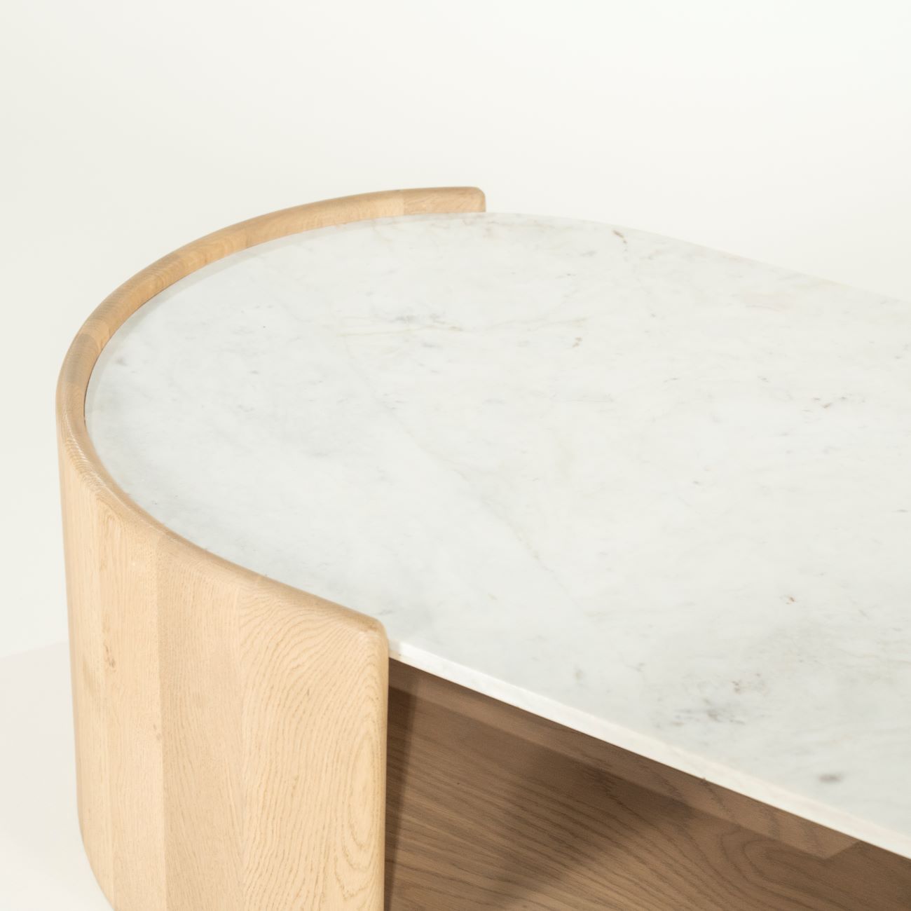 Couchtisch DON Eiche Marmor natur