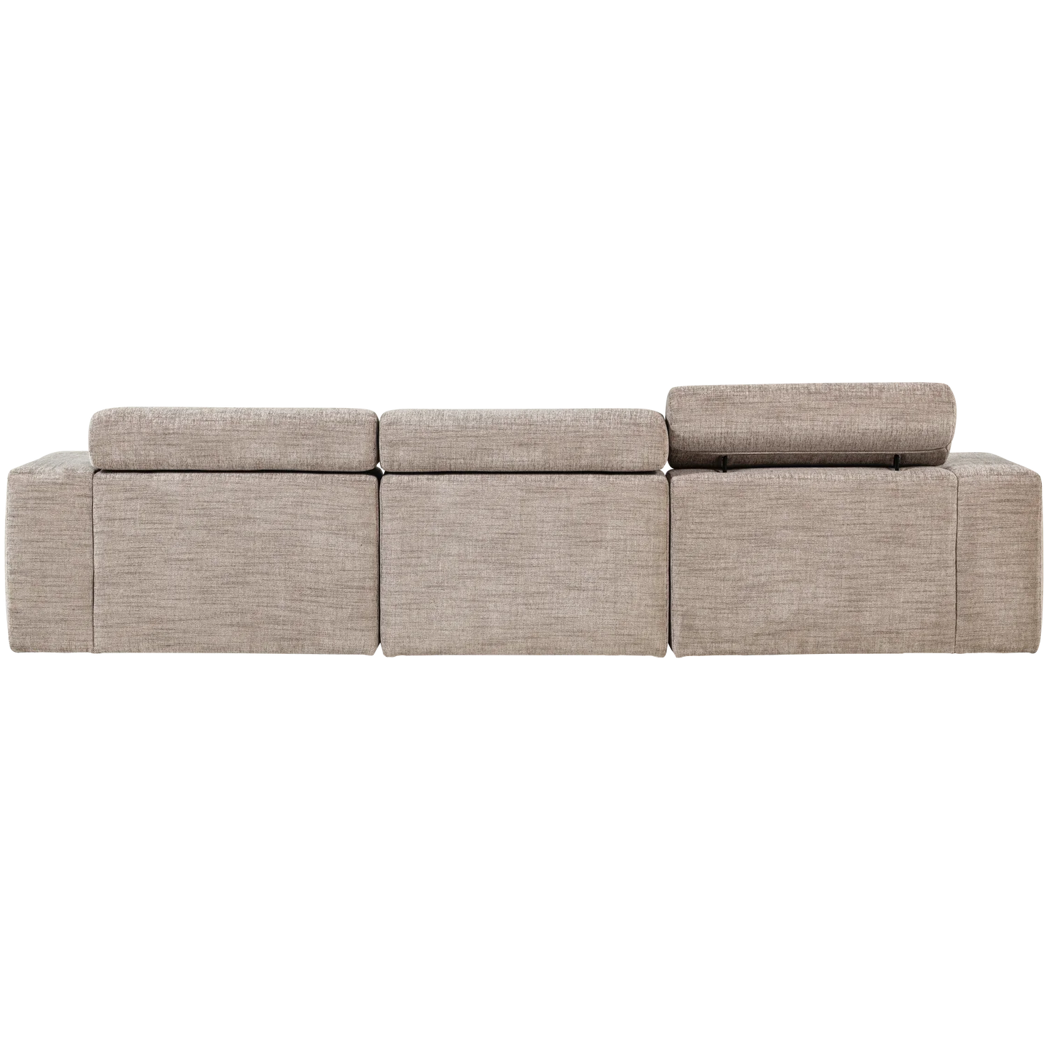 Ecksofa Sofa NOVI Bezug Melange natur Chaiselongue rechts