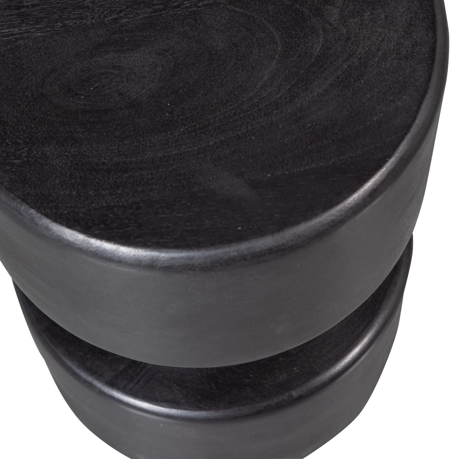 Hocker rund Ø 30 cm TUVE MDF mattschwarz