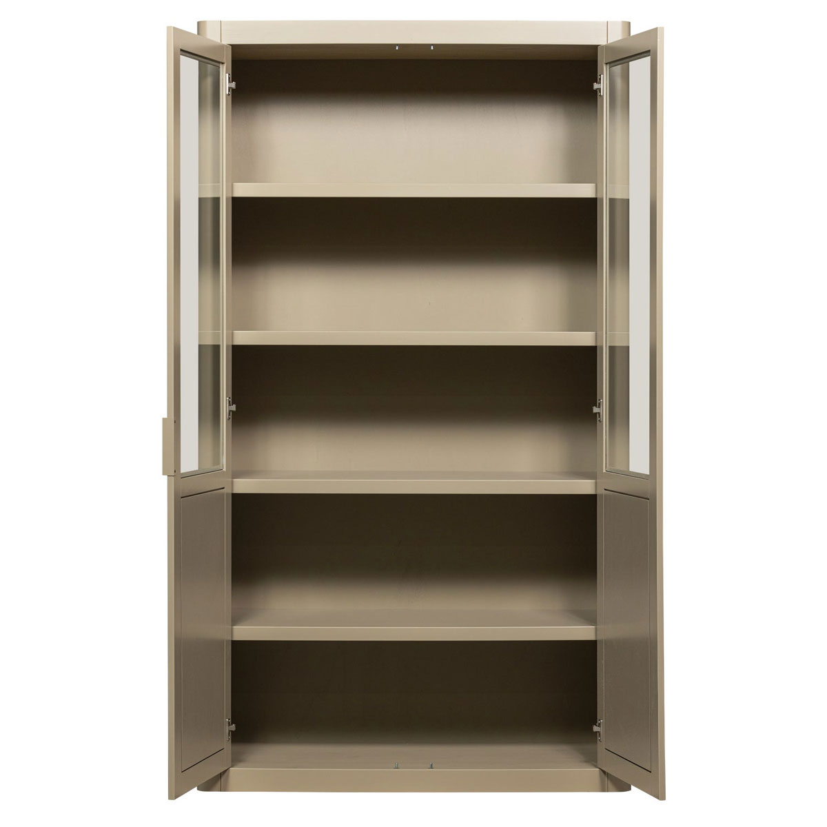 woood Vitrinenschrank GUNNAR Schrank Holzschrank Kiefernholz schlammfarben